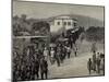 Governor Maxwell Returns to Cape Coast Castle, from Cumasia.-null-Mounted Giclee Print