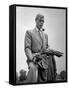 Governor of the Bahamas Duke of Windsor Holding Asparagus Picked by Bahamian Laborers During WWII-Peter Stackpole-Framed Stretched Canvas