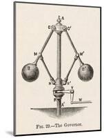 Governor or Fly-Ball Governor Invented by James Watt to Regulate the Supply of Steam-Robert H. Thurston-Mounted Photographic Print
