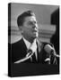 Governor Ronald W. Reagan Making Inaugural Speech after Swearing in Ceremony at Capitol-null-Stretched Canvas