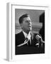 Governor Ronald W. Reagan Making Inaugural Speech after Swearing in Ceremony at Capitol-null-Framed Photographic Print