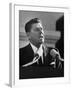 Governor Ronald W. Reagan Making Inaugural Speech after Swearing in Ceremony at Capitol-null-Framed Photographic Print