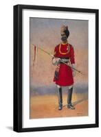 Governor's Bodyguard, Madras, Madrasi Musalman, Illustration for 'Armies of India' by Major G.F.…-Alfred Crowdy Lovett-Framed Giclee Print