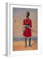 Governor's Bodyguard, Madras, Madrasi Musalman, Illustration for 'Armies of India' by Major G.F.…-Alfred Crowdy Lovett-Framed Giclee Print
