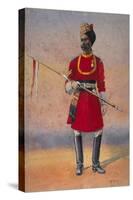 Governor's Bodyguard, Madras, Madrasi Musalman, Illustration for 'Armies of India' by Major G.F.…-Alfred Crowdy Lovett-Stretched Canvas
