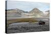 Governor's Cabin at Trinityhamn, Magdalenefjord, Svalbard, Norway, Scandinavia, Europe-David Lomax-Stretched Canvas