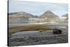 Governor's Cabin at Trinityhamn, Magdalenefjord, Svalbard, Norway, Scandinavia, Europe-David Lomax-Stretched Canvas