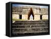 Governor's Palace in the Mayan Ruins of Uxmal, UNESCO World Heritage Site, Yucatan, Mexico-Balan Madhavan-Framed Stretched Canvas