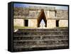 Governor's Palace in the Mayan Ruins of Uxmal, UNESCO World Heritage Site, Yucatan, Mexico-Balan Madhavan-Framed Stretched Canvas