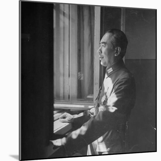 Governor Sheng Shih-Tsai Looking Out Window-null-Mounted Photographic Print