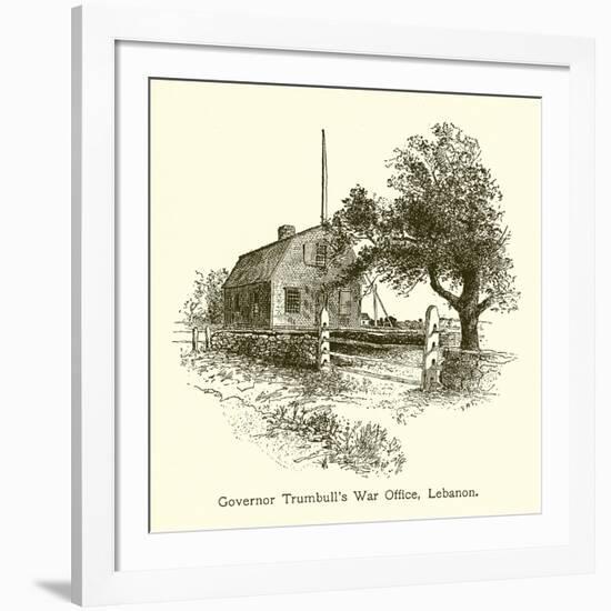 Governor Trumbull's War Office, Lebanon, Connecticut-null-Framed Giclee Print