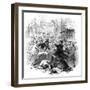Gown and Town Row, Oxford, 15th November 1845-null-Framed Giclee Print