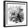 Gown and Town Row, Oxford, 15th November 1845-null-Framed Giclee Print