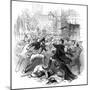 Gown and Town Row, Oxford, 15th November 1845-null-Mounted Giclee Print