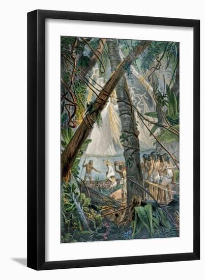 Goyanas Indians, Pernam-Bouc, North East Brazil, from "Voyage Pittoresque Et Historique Au Bresil"-Jean Baptiste Debret-Framed Giclee Print