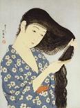 A Woman in Underclothes, 1918-Goyo Hashiguchi-Framed Giclee Print