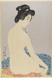 Drawing of a Woman Holding Mirror-Goyo Hashiguchi-Giclee Print