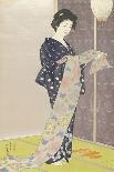 A Woman in Underclothes, 1918-Goyo Hashiguchi-Framed Giclee Print
