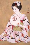 Maiko with Snow in Spring-Goyo Otake-Framed Giclee Print