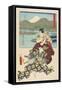 Goyu, April 1855-Utagawa Hiroshige-Framed Stretched Canvas