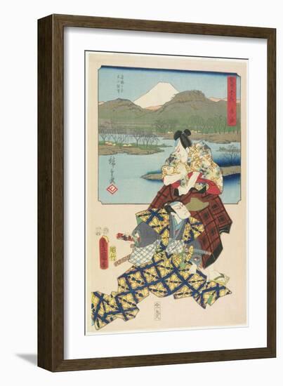 Goyu, April 1855-Utagawa Hiroshige-Framed Giclee Print