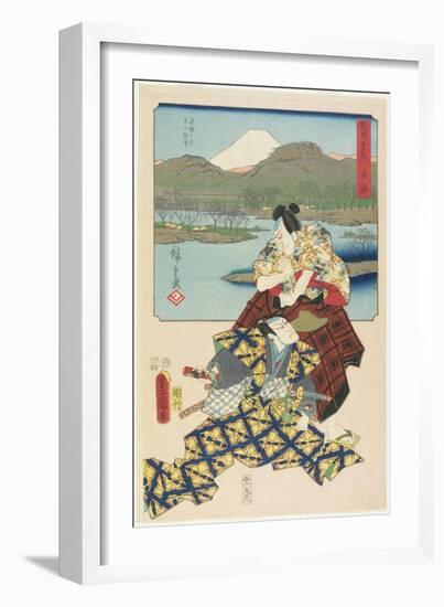 Goyu, April 1855-Utagawa Hiroshige-Framed Giclee Print