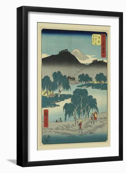 Goyu-Ando Hiroshige-Framed Art Print