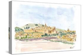 Gozo Ghawdex Malta Victoria Rabat Old Town Skyline and Citadel-M. Bleichner-Stretched Canvas