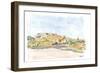 Gozo Ghawdex Malta Victoria Rabat Old Town Skyline and Citadel-M. Bleichner-Framed Art Print