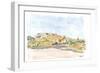 Gozo Ghawdex Malta Victoria Rabat Old Town Skyline and Citadel-M. Bleichner-Framed Art Print