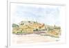 Gozo Ghawdex Malta Victoria Rabat Old Town Skyline and Citadel-M. Bleichner-Framed Art Print