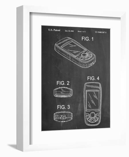 GPS Device Patent-null-Framed Art Print