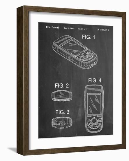 GPS Device Patent-null-Framed Art Print