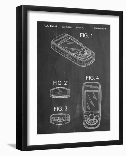 GPS Device Patent-null-Framed Art Print