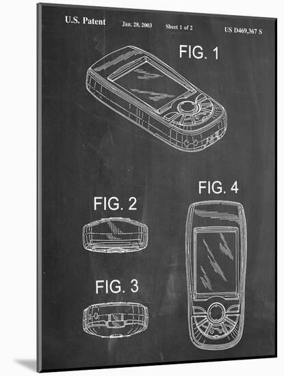 GPS Device Patent-null-Mounted Art Print