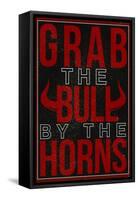 Grab the Bull By the Horns-null-Framed Stretched Canvas