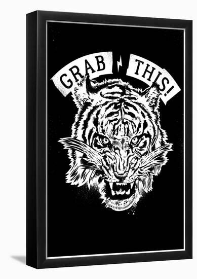 Grab This Patch (Black)-null-Framed Poster