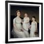 Grace Allison McCurdy and her Daughters, Mary Jane and Letitia Grace, c.1806-Joshua Johnson-Framed Giclee Print