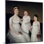 Grace Allison McCurdy and her Daughters, Mary Jane and Letitia Grace, c.1806-Joshua Johnson-Mounted Giclee Print