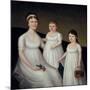 Grace Allison McCurdy and her Daughters, Mary Jane and Letitia Grace, c.1806-Joshua Johnson-Mounted Giclee Print