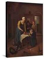 'Grace Before Meat', c1665, (c1915)-Jan Steen-Stretched Canvas