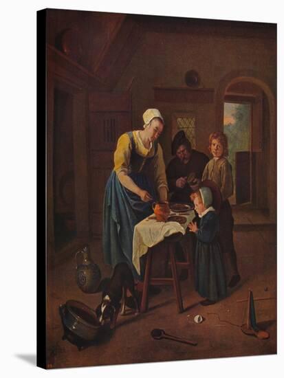 'Grace Before Meat', c1665, (c1915)-Jan Steen-Stretched Canvas