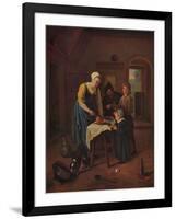 'Grace Before Meat', c1665, (c1915)-Jan Steen-Framed Giclee Print