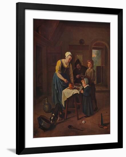 'Grace Before Meat', c1665, (c1915)-Jan Steen-Framed Giclee Print