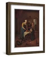 'Grace Before Meat', c1665, (c1915)-Jan Steen-Framed Giclee Print