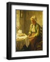 Grace before the Meal, 1927-Evert Pieters-Framed Giclee Print