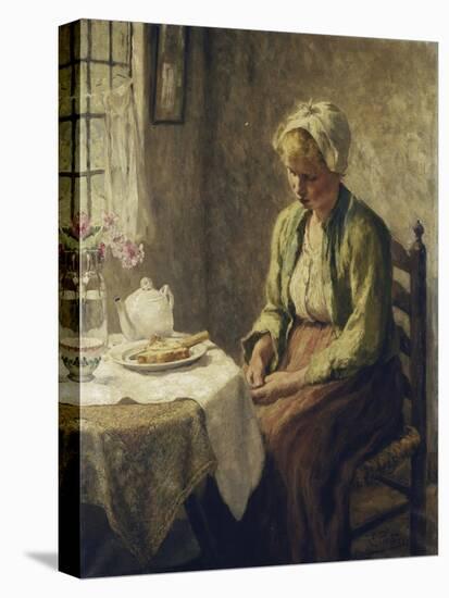 Grace before the Meal-Evert Pieters-Stretched Canvas