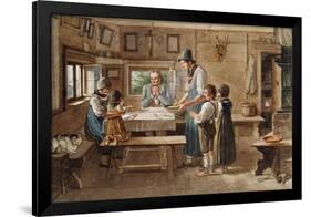 Grace before the Meal-Lorenzo Quaglio-Framed Giclee Print