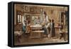 Grace before the Meal-Lorenzo Quaglio-Framed Stretched Canvas