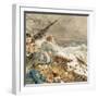 Grace Darling and Her Father Saving the Shipwrecked Crew, 17th September 1838-William Bell Scott-Framed Giclee Print